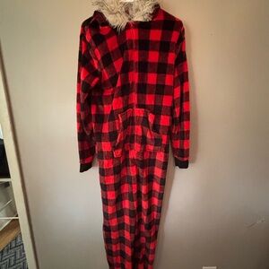 Holiday Time Red and Black Plaid Pajama Set